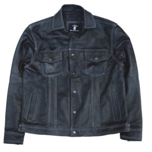 El E-Guapo Leather Trucker Jacket